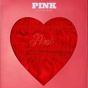 Victoria's Secret Pink Heart Box Red Lingerie